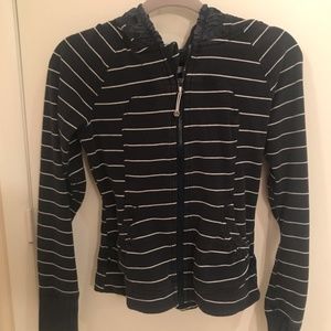 Lululemon blue stripe hoodie size 4